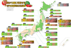 春から夏に収穫するおもな野菜の生産量