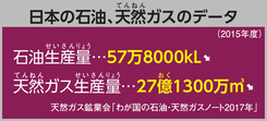日本の石油、天然ガスのデータ