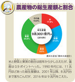 農産物の総生産額と割合