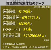 救急業務実施体制のデータ