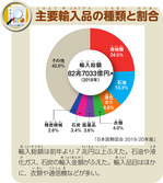 主要輸入品の種類と割合