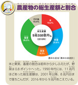 農産物の総生産額と割合