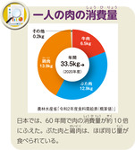 一人の肉の消費量