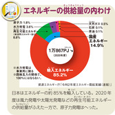 エネルギーの供給量の内わけ